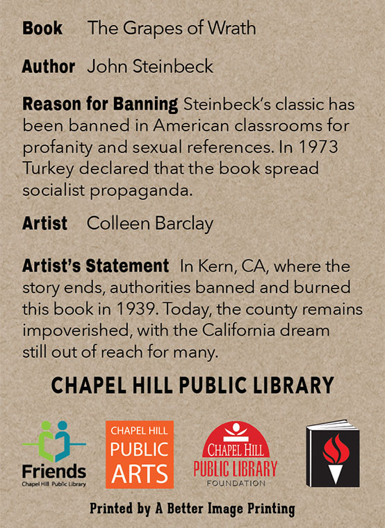2015 Banned Books Trading Cards at Chapel Hill Public Library