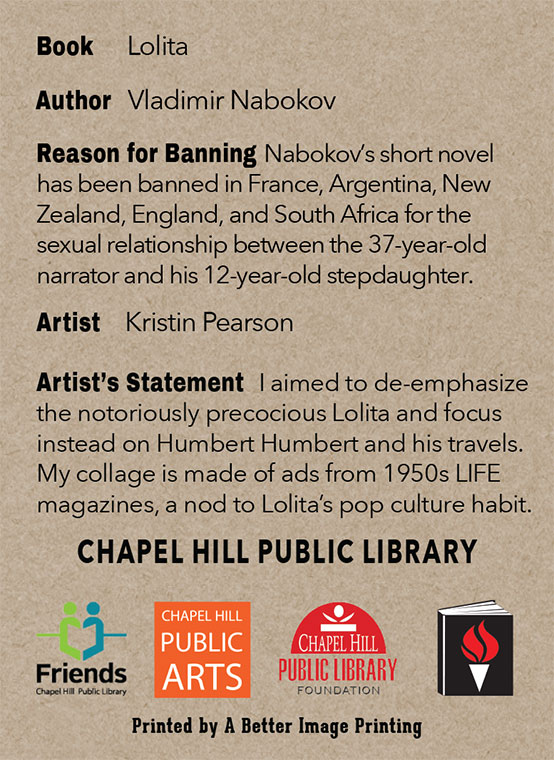 2015 Banned Books Trading Cards Chapel Hill Public Library